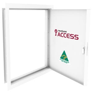 White Open Trafalgar Metal Access Panel