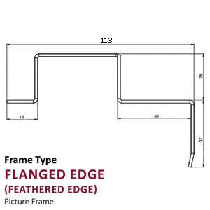 Frss Frame details flanged edge
